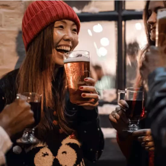 Festive Pub and Christmas Lights Walking Tour at Covent Garden Underground Station