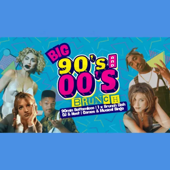 Big 90s vs 00s Bottomless Brunch at Big Belly Bar & Comedy Club London