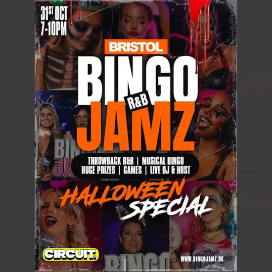 BINGO JAMZ BRISTOL : Halloween Edition - 31st Oct at CIRCUIT Bristol