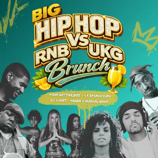 Big Hip Hop, RnB, and UKG Bottomless Brunch at Big Belly Bar & Comedy Club London