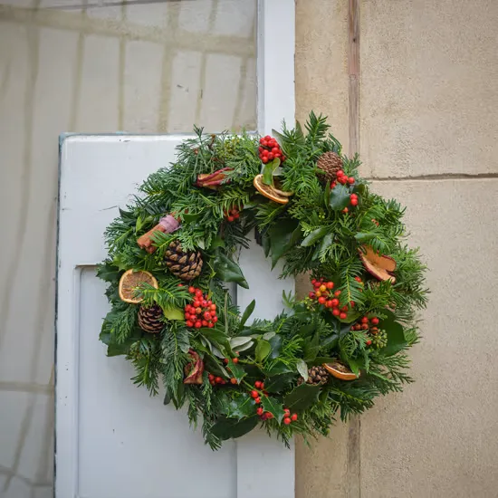 Christmas wreath making workshop at Fulham Palace at Fulham Palace