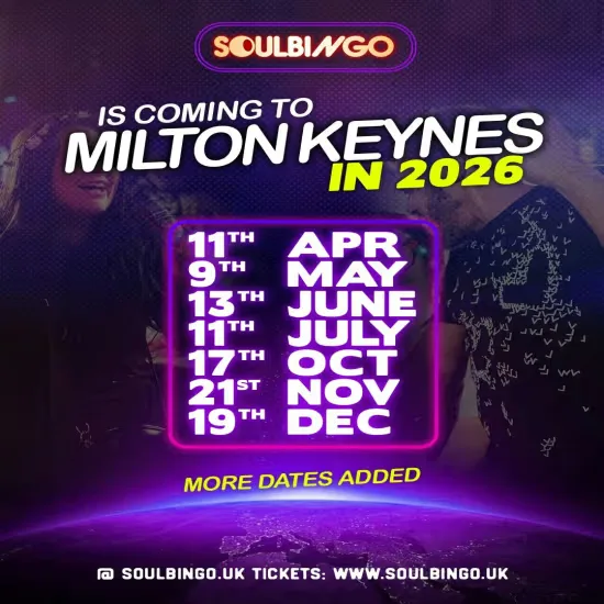 Soul Bingo Milton Keynes | 21st Nov 2026 at Rumble Rooms Milton Keynes