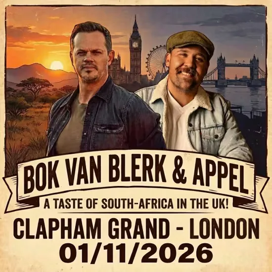 Bok van Blerk & Appel in London at The Clapham Grand