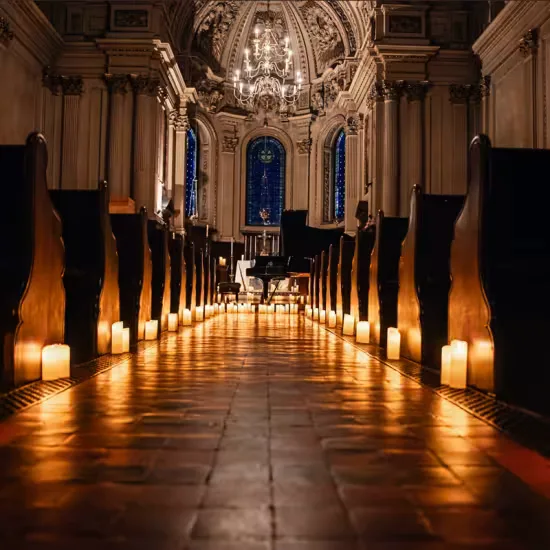New Years Eve Moonlight Sonata by Candlelight at St Mary le Strand at St Mary Le Strand Church