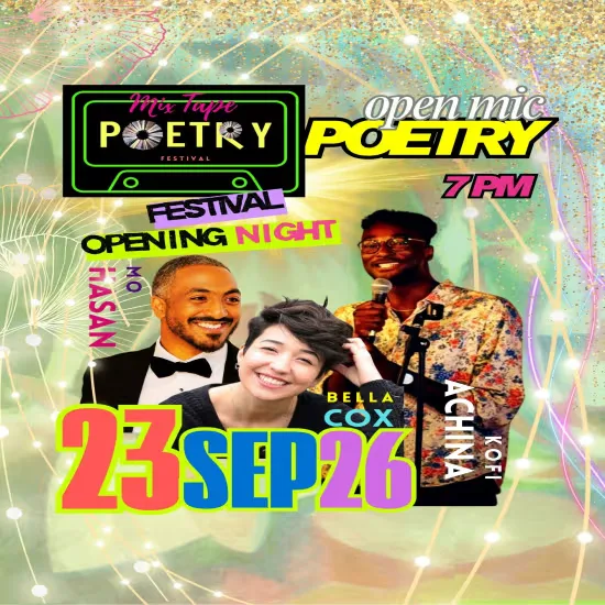 MIXTAPE POETRY FESTIVAL - Opening Night Open Mic at Morocco Bound Wandsworth