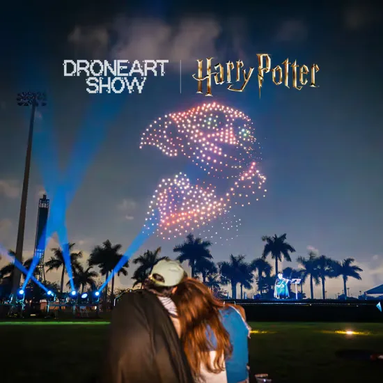 DroneArt Show: Harry Potter™ in London at Sandown Park Racecourse