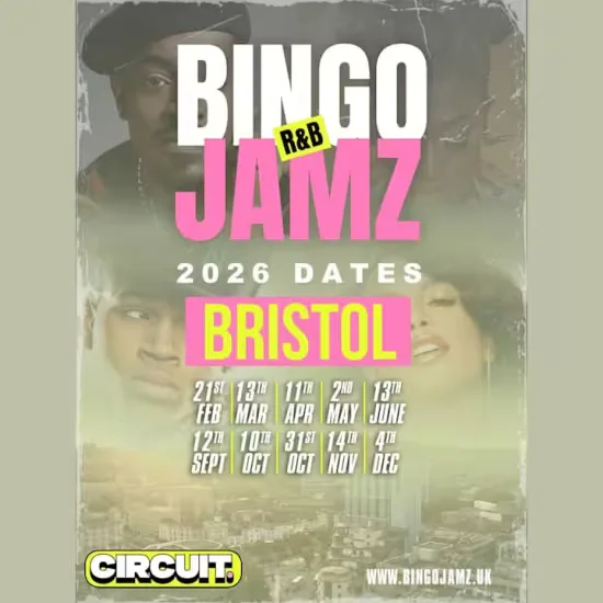 Bingo Jamz Bristol | 10th Oct 2026 at CIRCUIT Bristol
