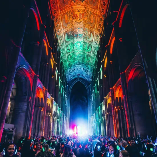 80s Silent Disco Inside Ely Cathedral at Ely Cathedral