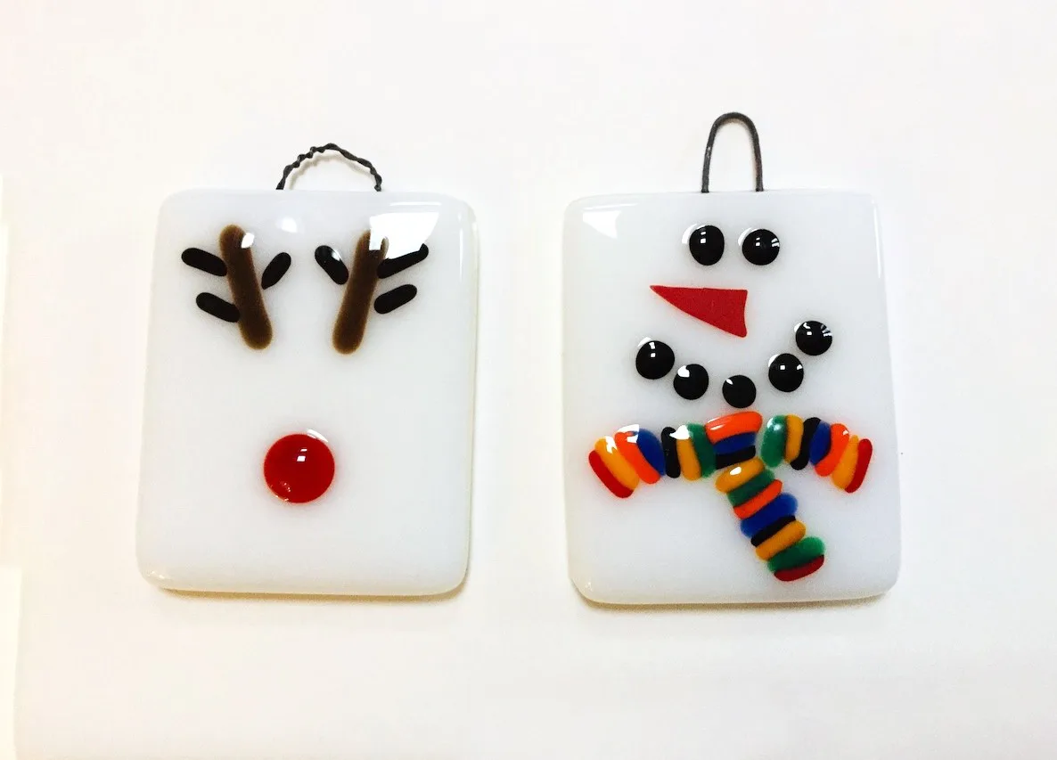 Fused Glass Festive Decorations at Studio 4