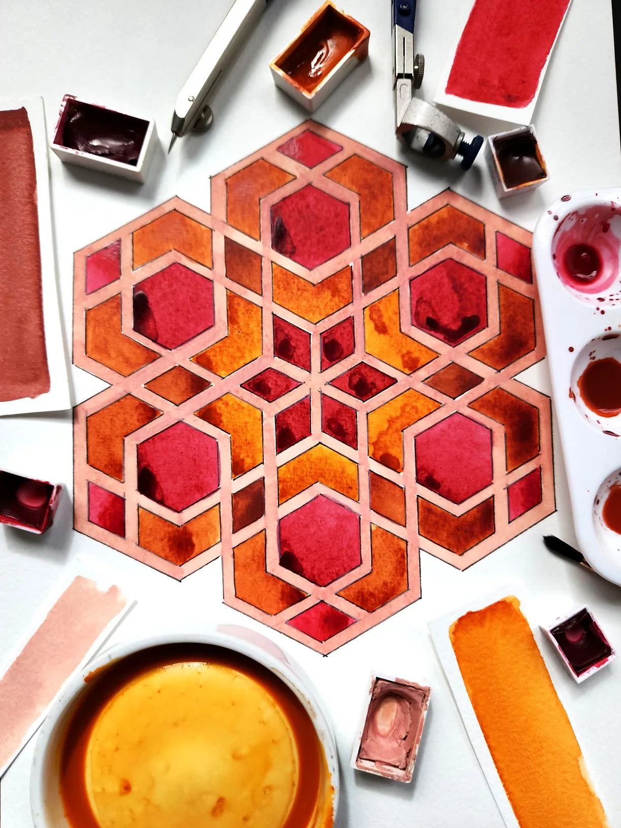 Islamic Geometry for Beginners: Six-fold pattern from Cairo at Studio 4