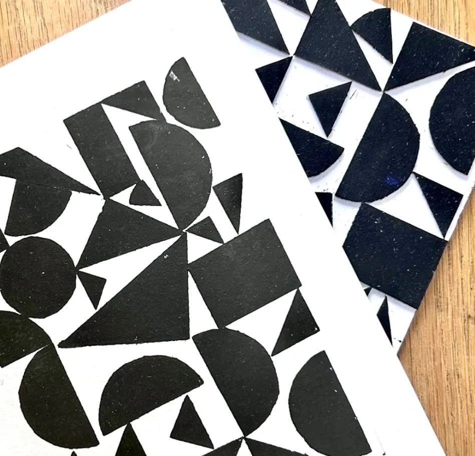 Geometric Collagraphs at Studio 4