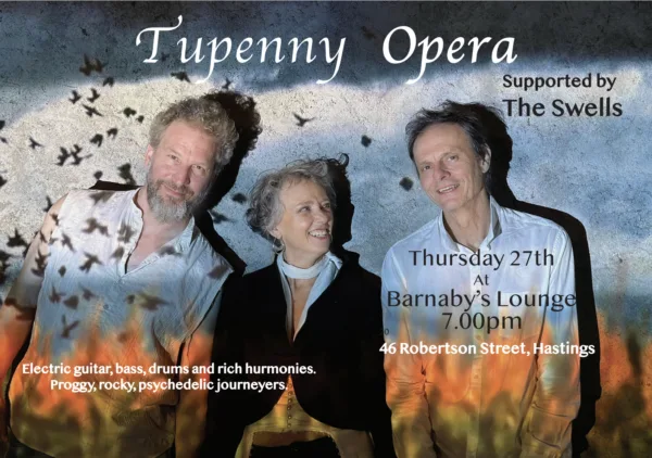 Tupenny Opera Supported by The Swells – 7.00pm at Barnaby's Lounge