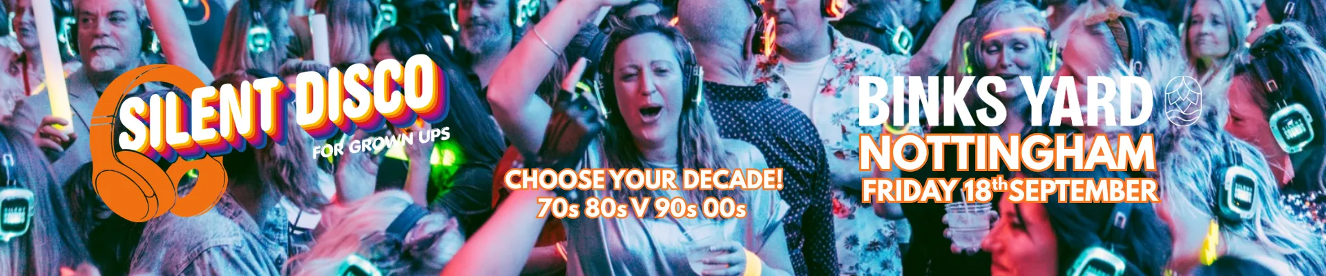 Silent Disco for Grown Ups Party – 70s/80s V 90s/00s