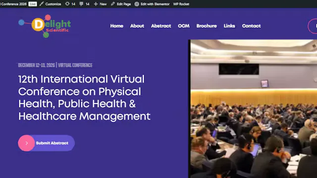 12th International Virtual Conference on Physical Health, Public Health & Healthcare Management