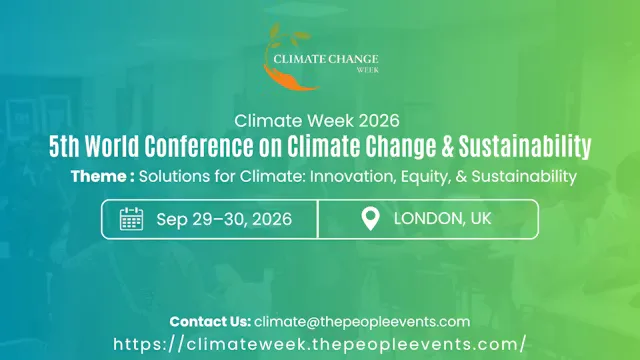 5th World Conference on Climate Change & Sustainability