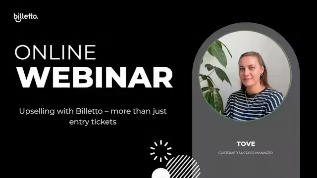 Upselling with Billetto – more than just entry tickets
