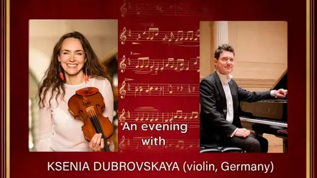 International Concert Series ‘ Konstantin Lapshin Presents’- an evening with Ksenia Dubrovskaya (violin)- “Schubert by Candlelight”
