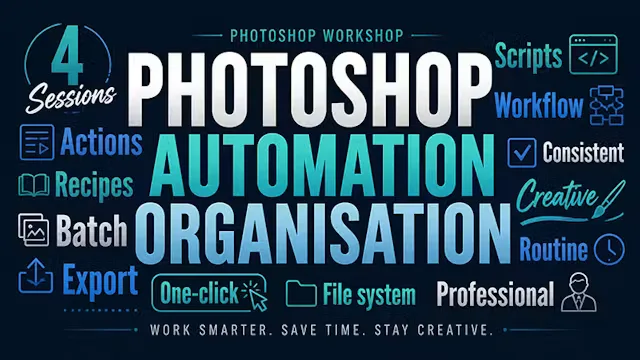 Automation & Organisation in Photoshop presented by Celia Henderson