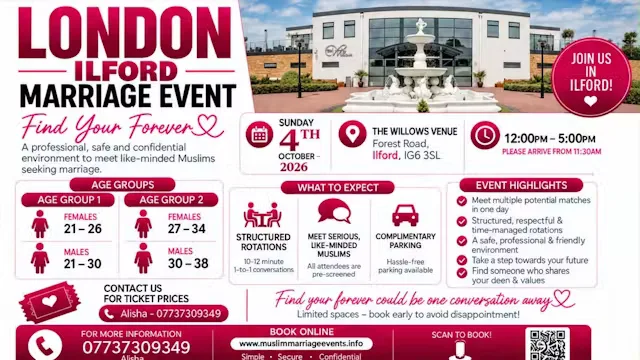 Muslim Marriage Events Ilford, London at The Willows