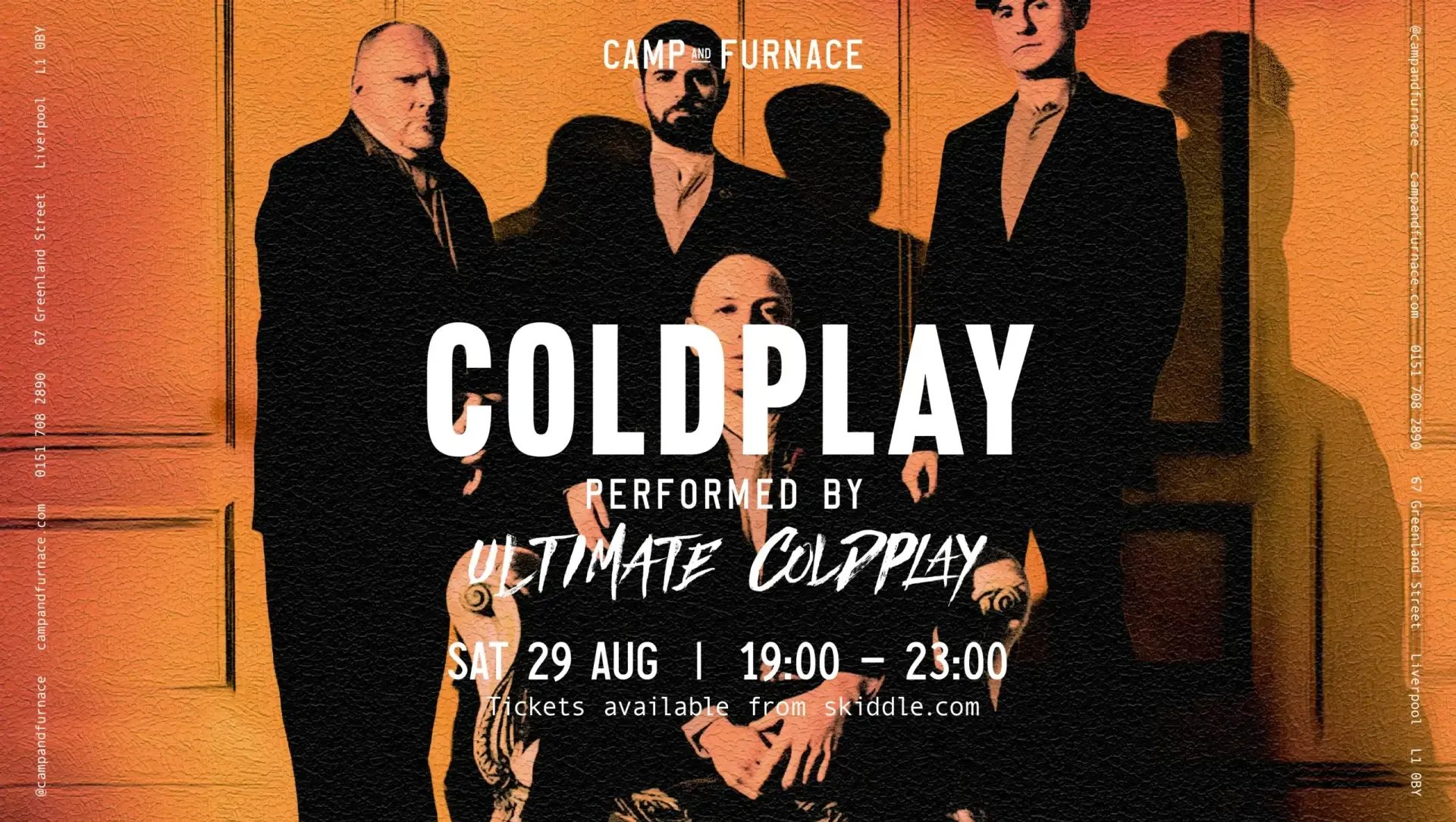 Ultimate Coldplay Live At Camp and Furnace at Liverpool