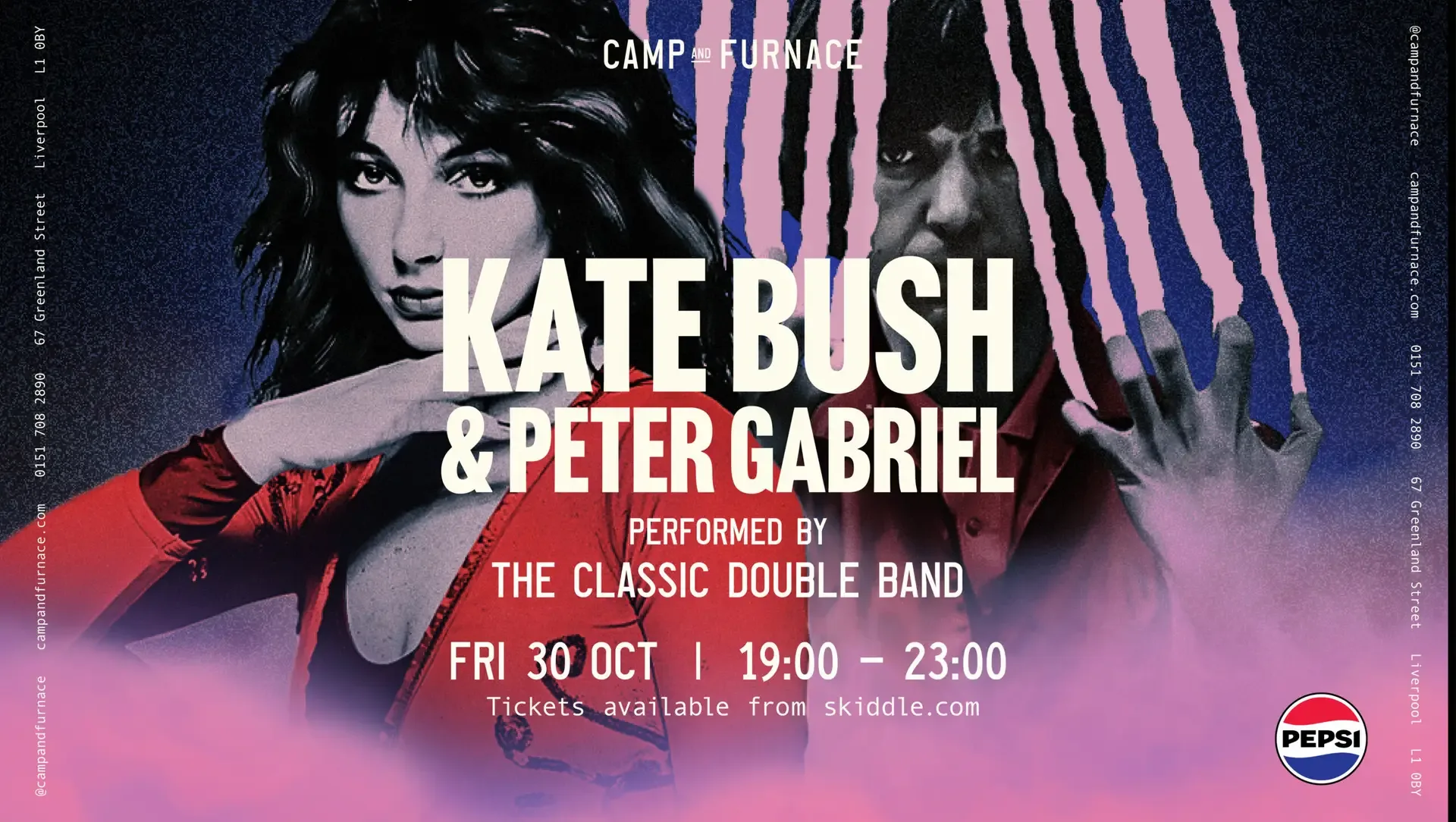 Kate Bush and Peter Gabriel Performed LIVE by The Classic Double Band at Camp and Furnace