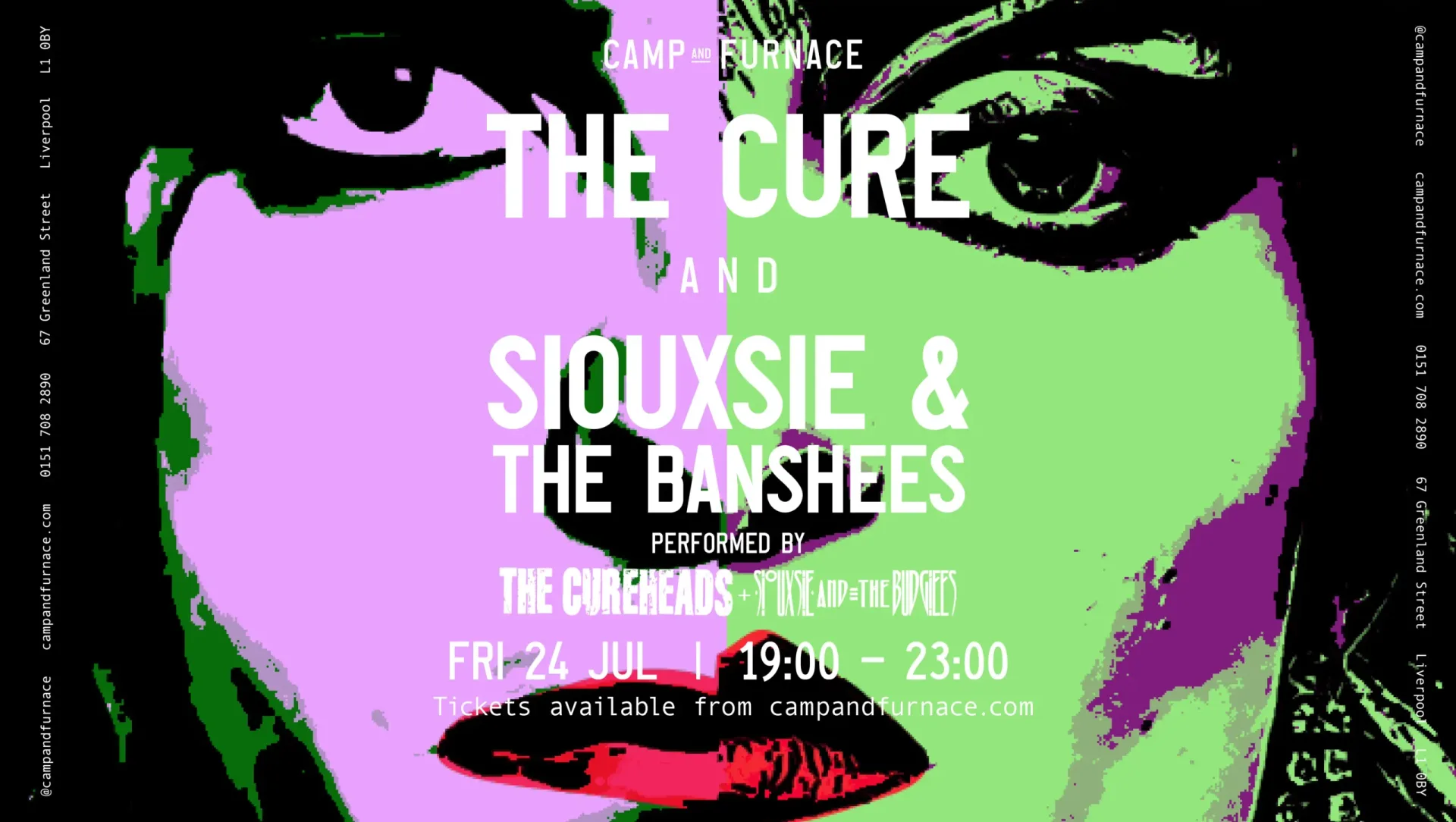 The Cure and Siouxsie and the Banshees performed LIVE at Liverpool