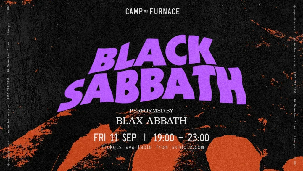 Black Sabbath – Performed LIVE by Blax Abbath at Camp & Furnace