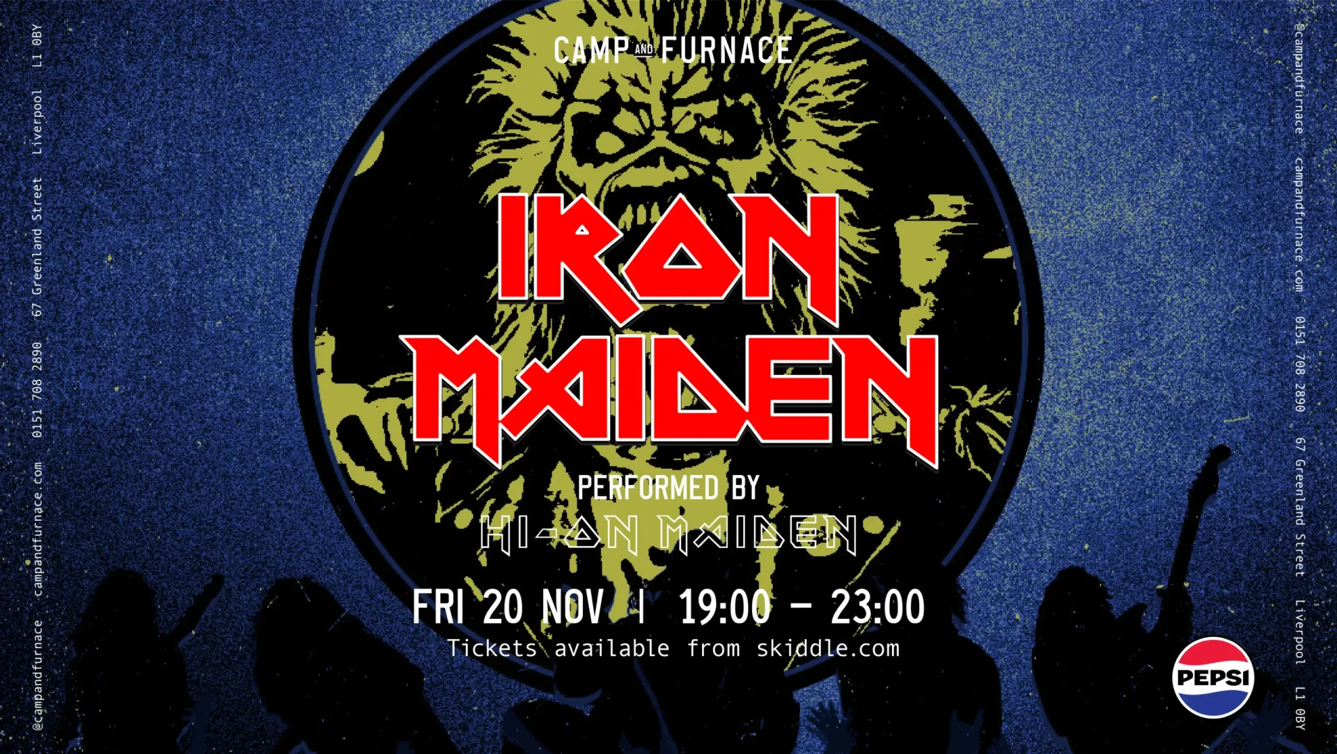 Hi-On-Maiden – THE Iron Maiden Tribute Band! at Camp And Furnace