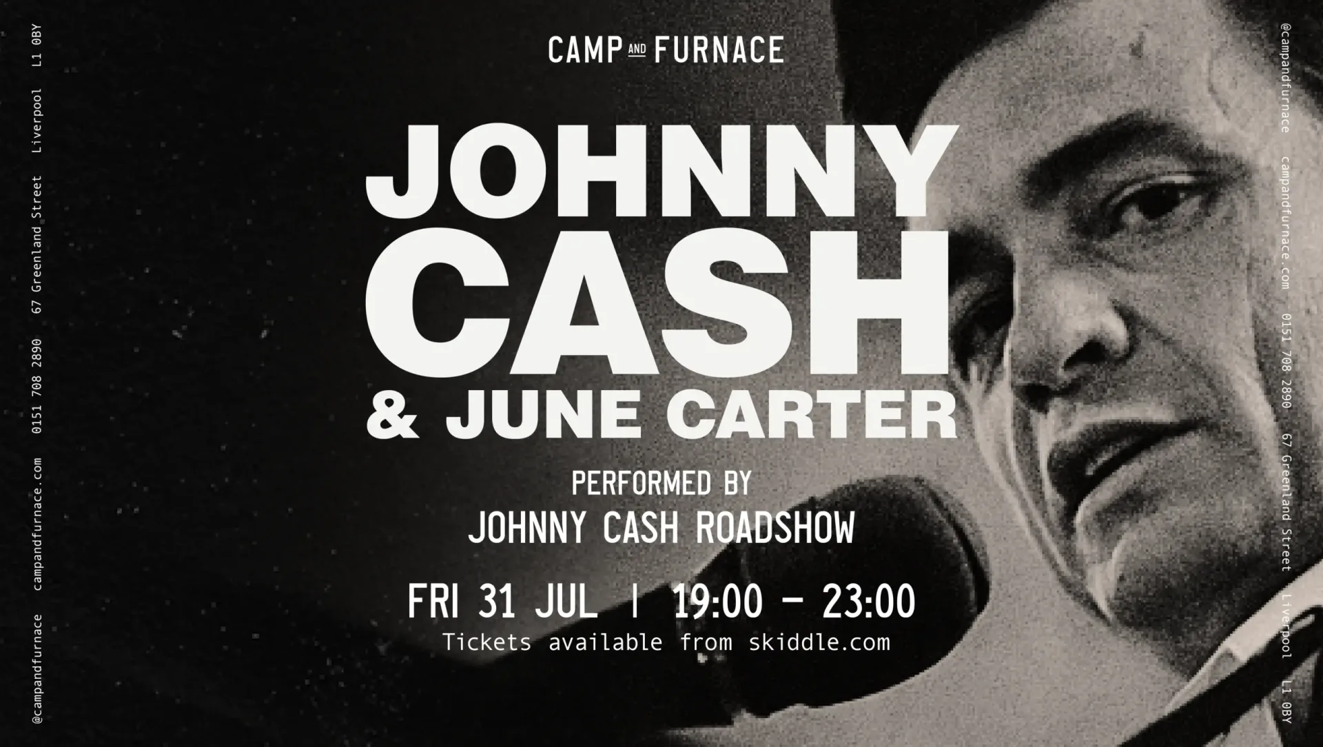 Johnny Cash Roadshow LIVE Celebrating the Music of Johnny Cash & June Carter at Camp and Furnace