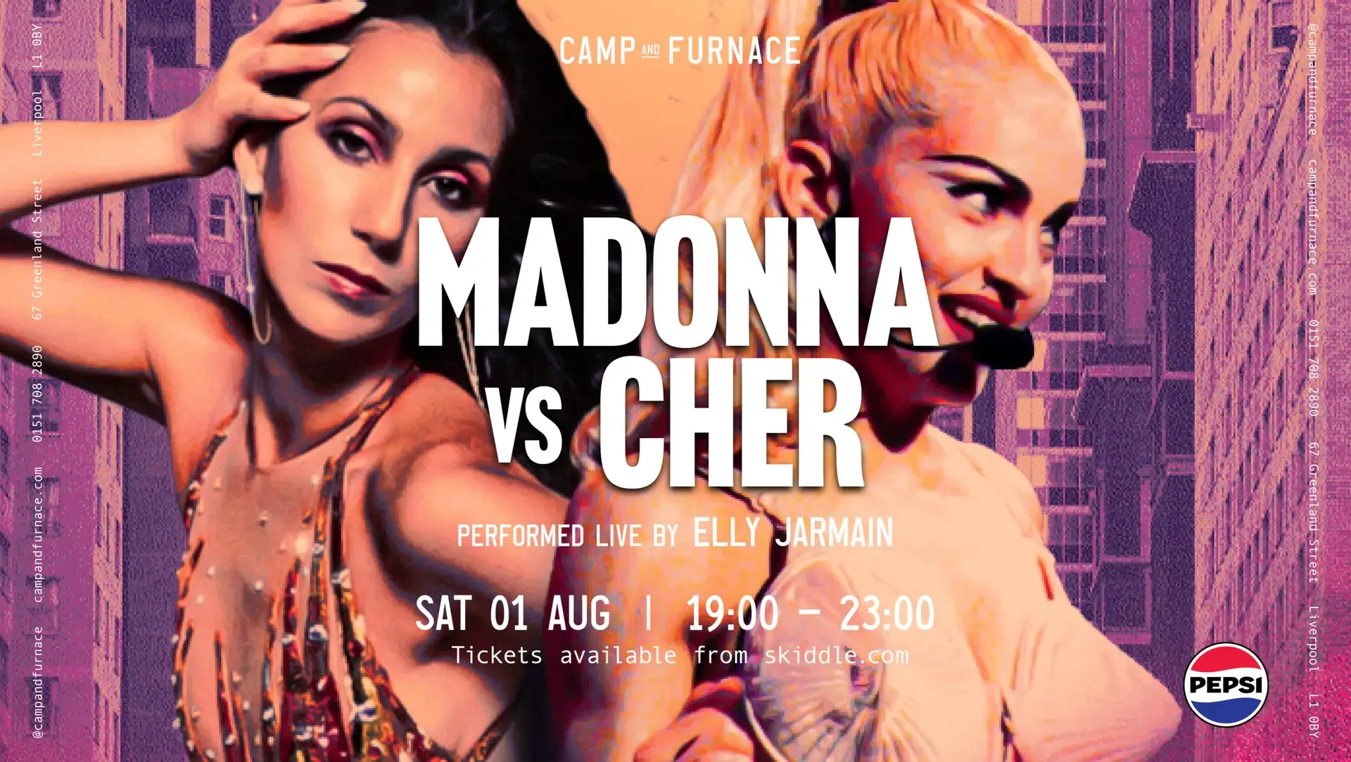 Madonna Vs Cher Live at Camp And Furnace