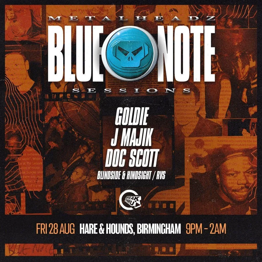 Goldie, Doc Scott, J Majik in Birmingham at Hare And Hounds Kings Heath