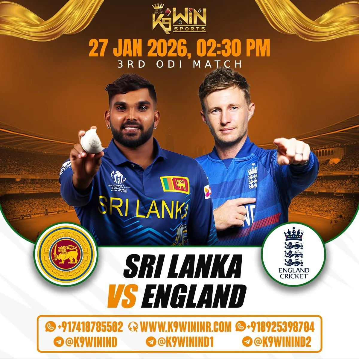 England vs Sri Lanka - 3rd ODI Tickets at The Kia Oval