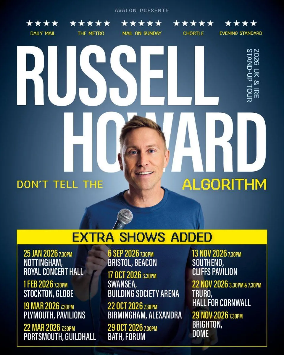 Russell Howard Brighton Tickets at Brighton Dome