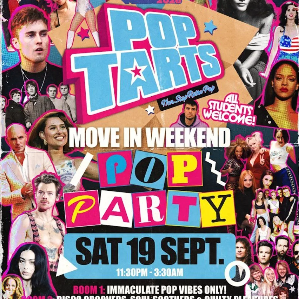 Pop Tarts - Move In Weekend Pop Party at Sheffield Student Union