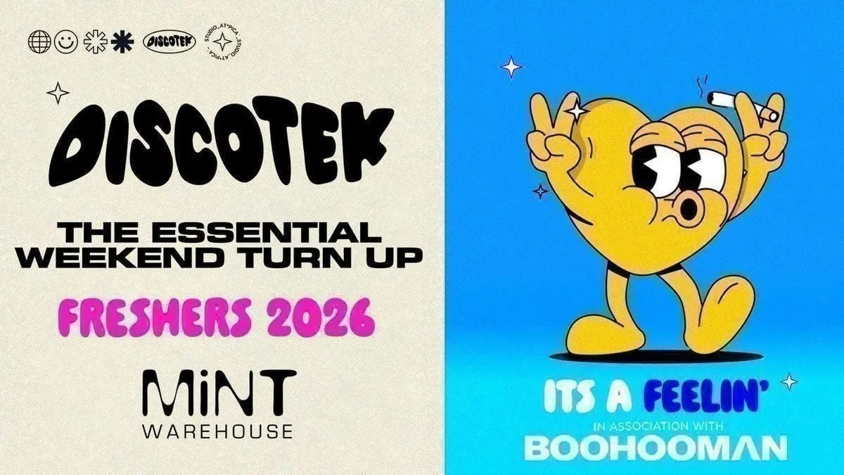 DISCOTEK LEEDS - The Essential Freshers Turn Up 🧃 Official Student Partners with BoohooMAN ⚡Sold Out 15 years Running!