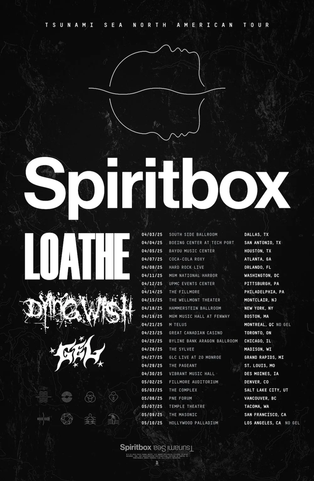 Spiritbox: Tsunami Sea UK Tour 2026 at Motorpoint Arena Nottingham