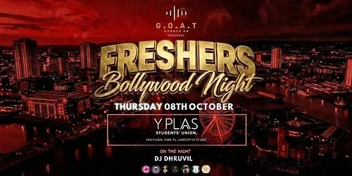 THE OFFICIAL BOLLYWOOD FRESHERS WELCOME PARTY - MASSIVE TAKEOVER | 08TH OCTOBER - CARDIFF