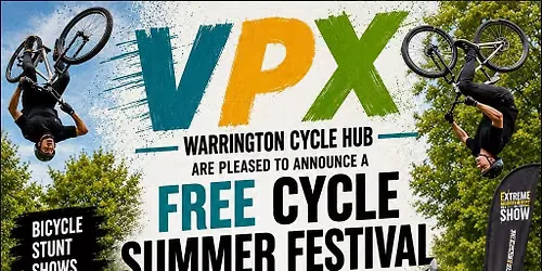 Warrington Cycle Hub X VPX - 19th August 2026 at Victoria Park, Latchford, Warrington