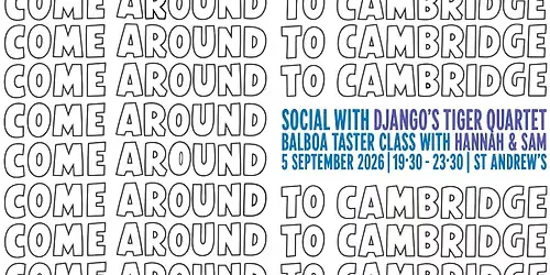 Come Around to Cambridge 2026 - Saturday night social with Django's Tiger Quartet