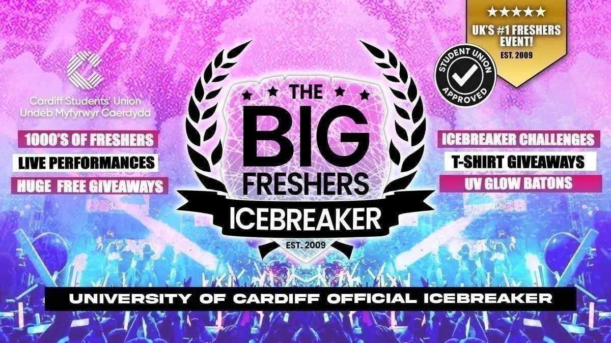 OFFICIAL Cardiff Big Freshers Icebreaker @ Cardiff Y PLAS Student Union 🧊- Presented by FOOTASYLUM - Sold Out 10 Years Running 🏆 at Y Plas Cardiff Students' Union