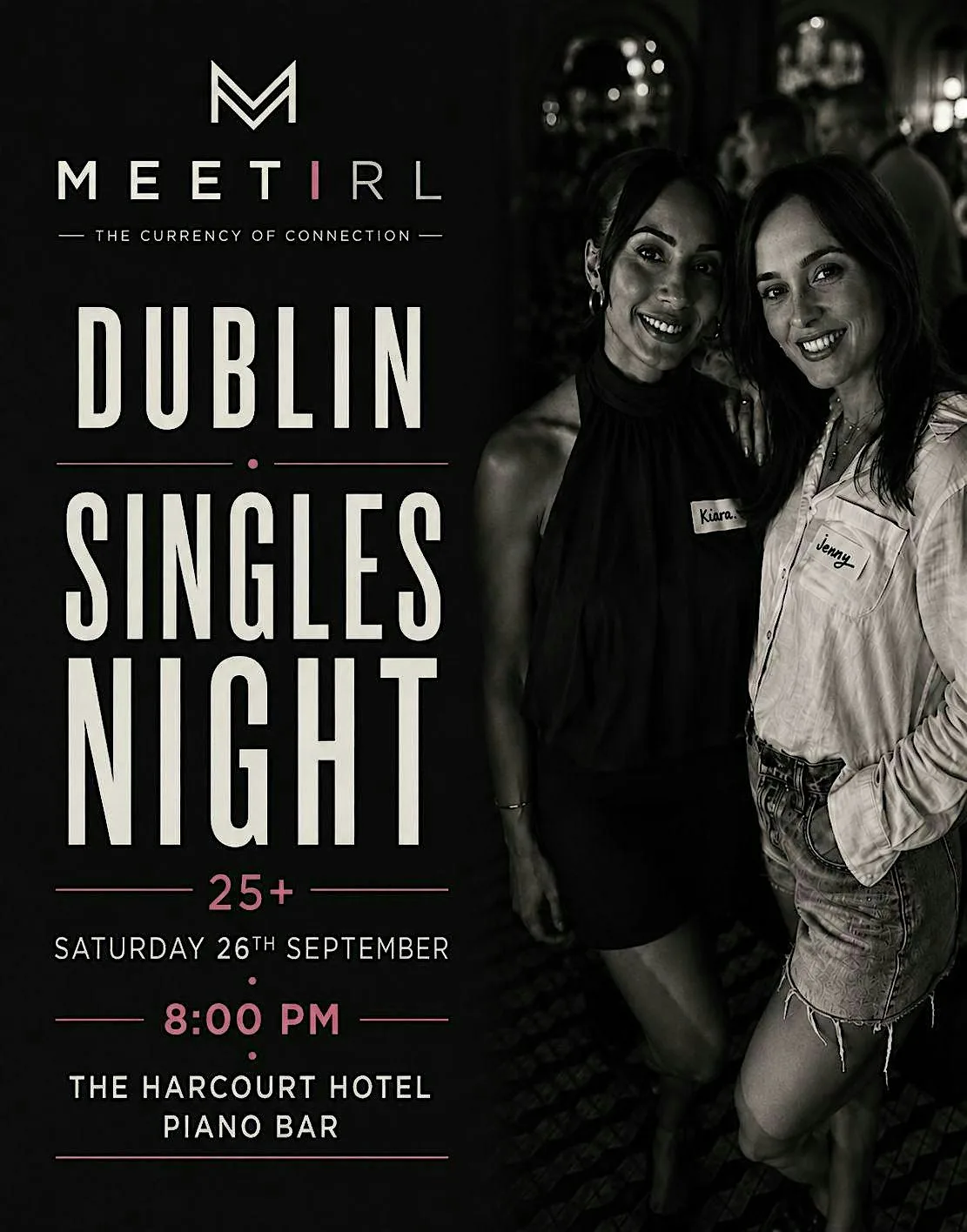 MeetIRL Dublin Singles Social Mixer | Ages over 25+ | The Harcourt Hotel at Harcourt Hotel