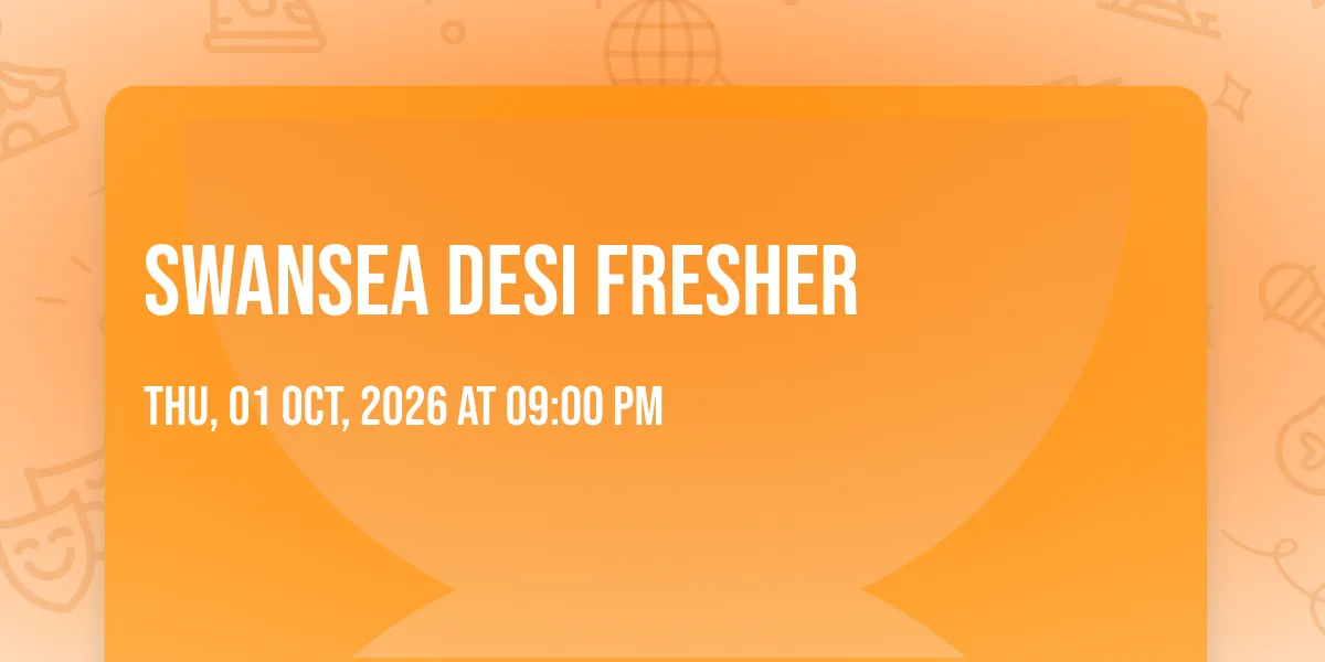 swansea desi fresher at Bambu Beach Bar