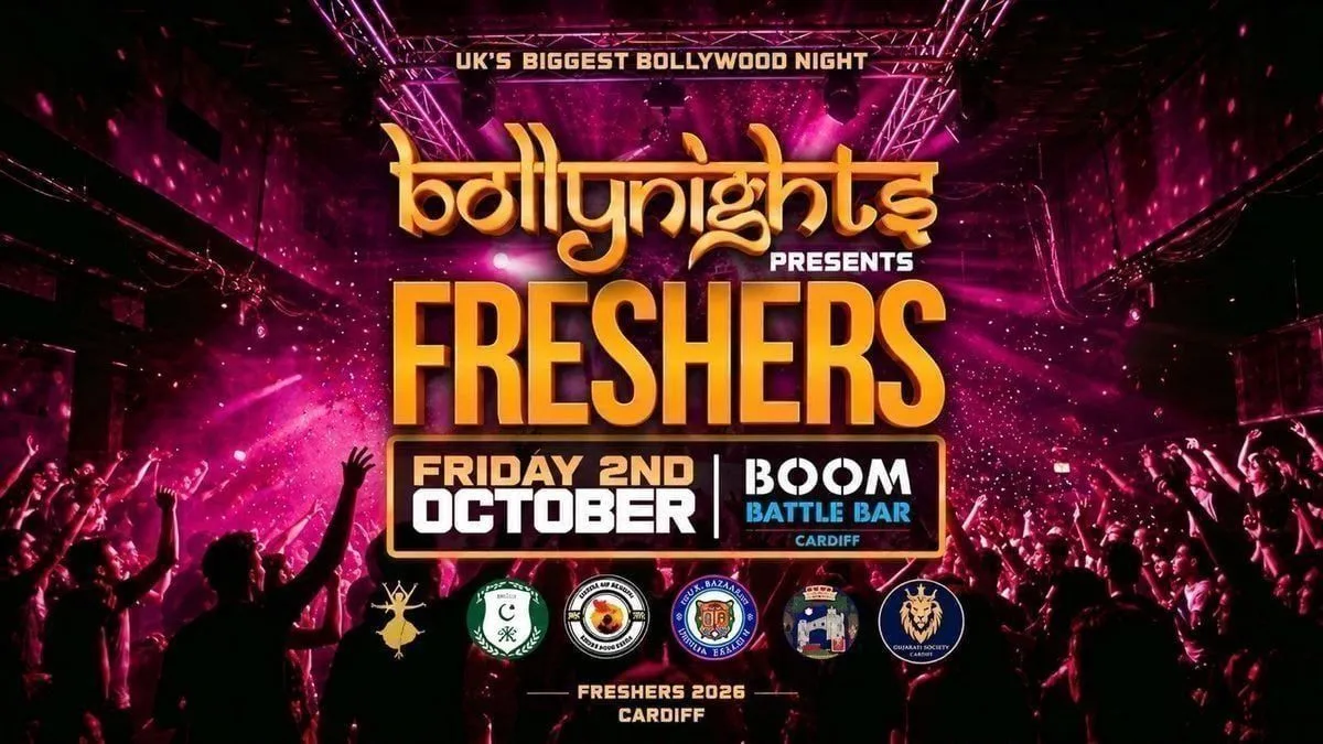 Cardiff Bollynights - Freshers Takeover | Friday 2nd October | Boom Battle Bar