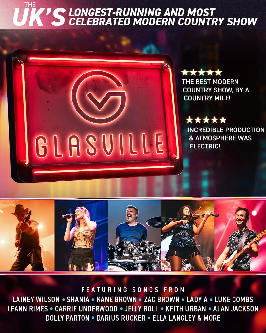 Glasville- A Night Of Modern Country Music at Alhambra Theatre - Dunfermline at Alhambra Theatre - Dunfermline