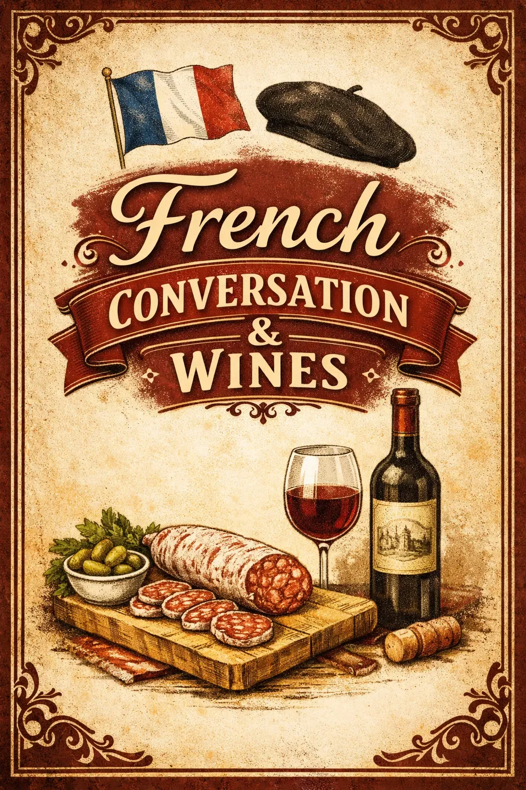 French Conversation Social Sydenham at Kenrick's Wines Sydenham