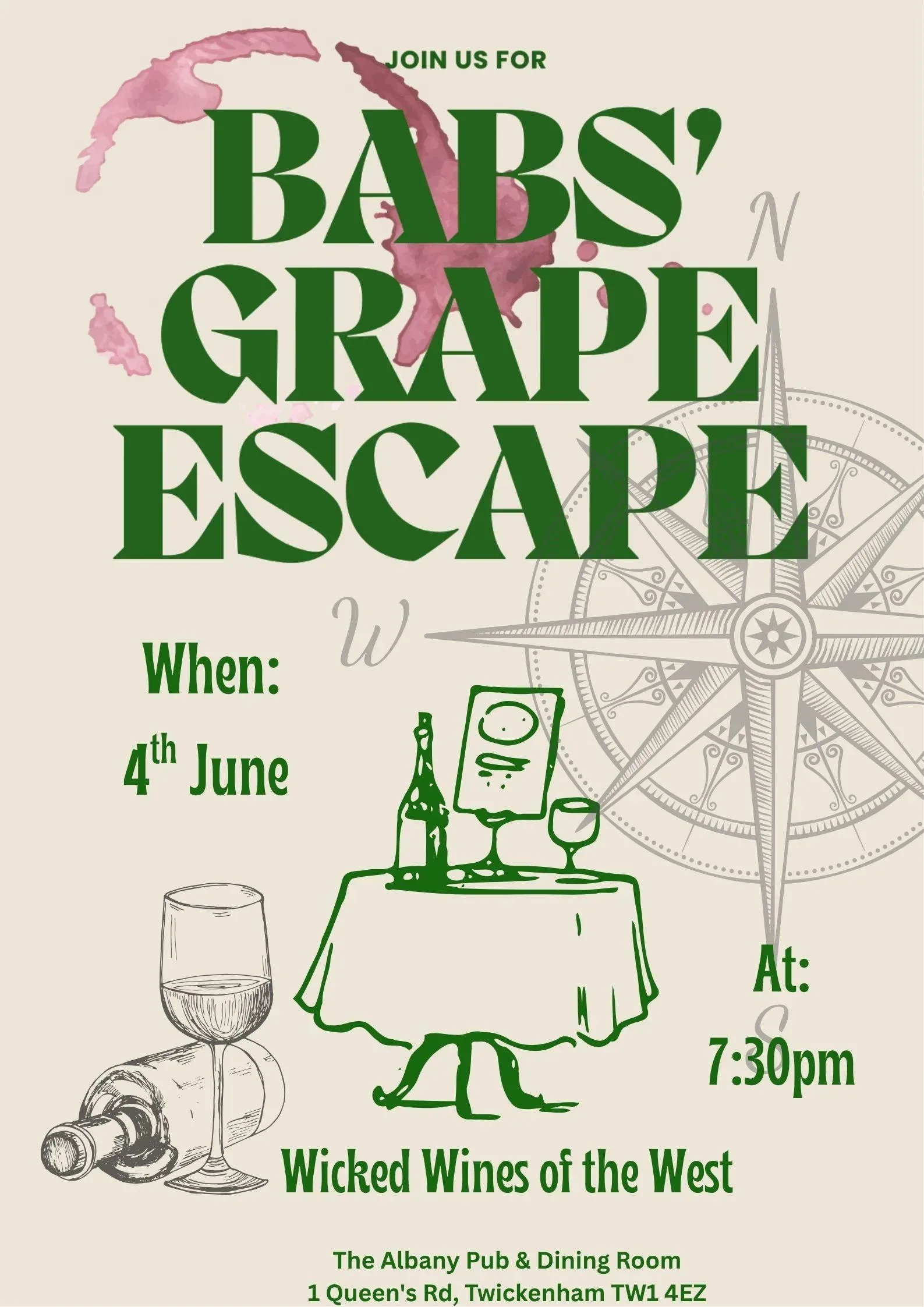 Babs' Grape Escape: Extracts from the East