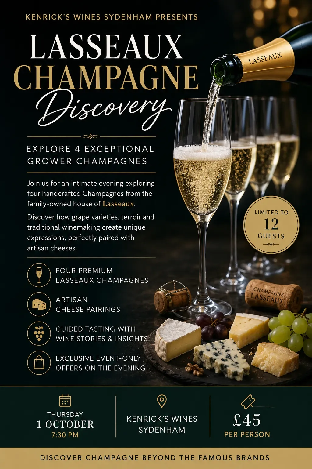 Lasseaux Champagne Discovery at Kenrick's Wine Merchant