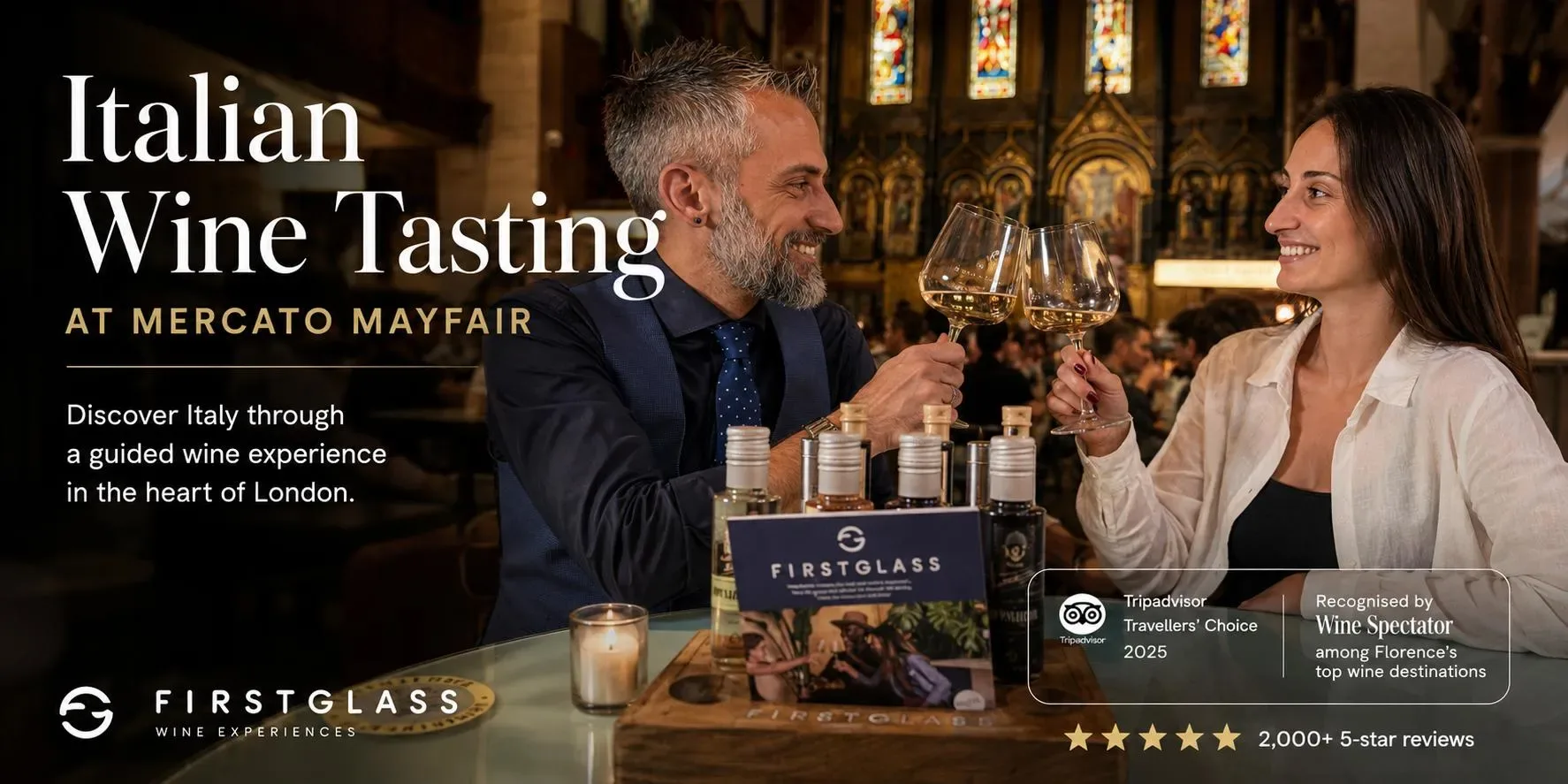 Italian Wine Tasting Experience at Mercato Mayfair at St Mark’s Church at Mercato Mayfair