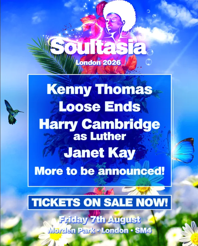 SOULTASIA -LONDON FRIDAY 7TH AUGUST @ MORDEN PARK at Morden Park
