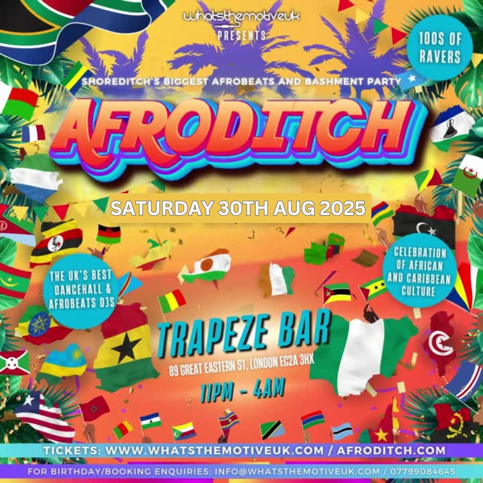 AFRODITCH - London’s Biggest Afrobeats & Bashment Party (FREE ENTRY BEFORE 12AM) at Trapeze Bar